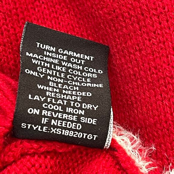 33 Degrees Peppermint Swirl Gingerbread Man Ugly Christmas Sweater Dress Size L - Picture 5 of 5